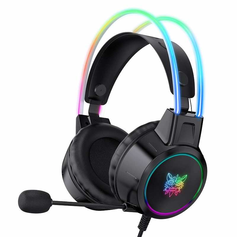 

Наушники игровые ONIKUMA X15 с микрофоном RGB подсветкой, черные