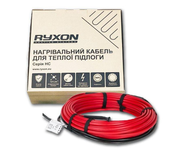

Двухжильный нагревательный кабель Ryxon 10 м., комплект