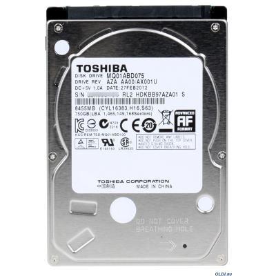 

Жесткий диск Toshiba 2.5 750Gb MQ01ABD075