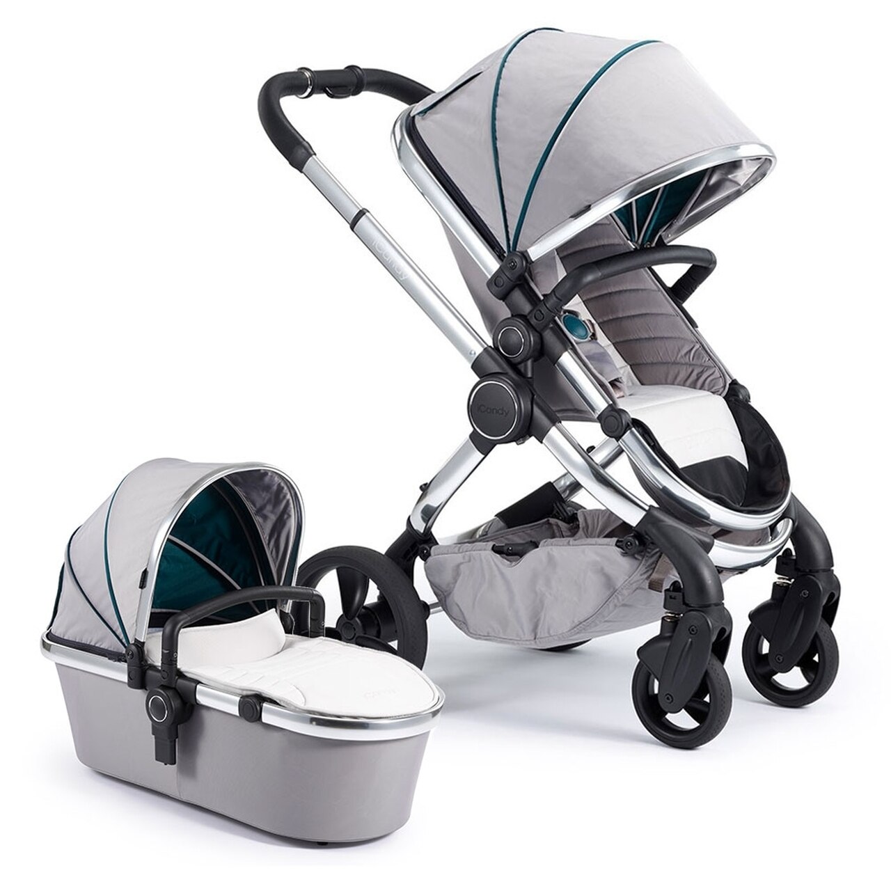 

Универсальная коляска 2в1 iCandy Peach Chrome Dove/Grey