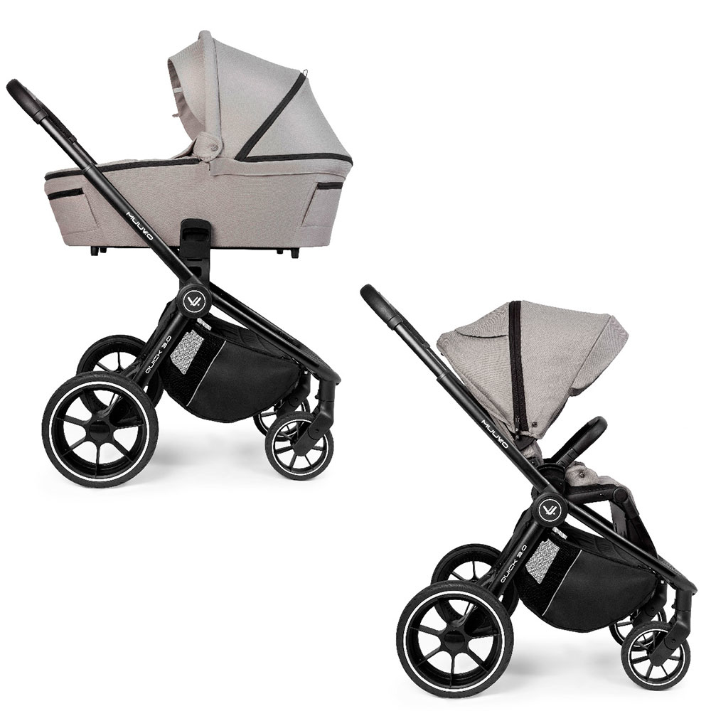 

Универсальная коляска 2в1 Muuvo Quick 3.0 Steel Grey