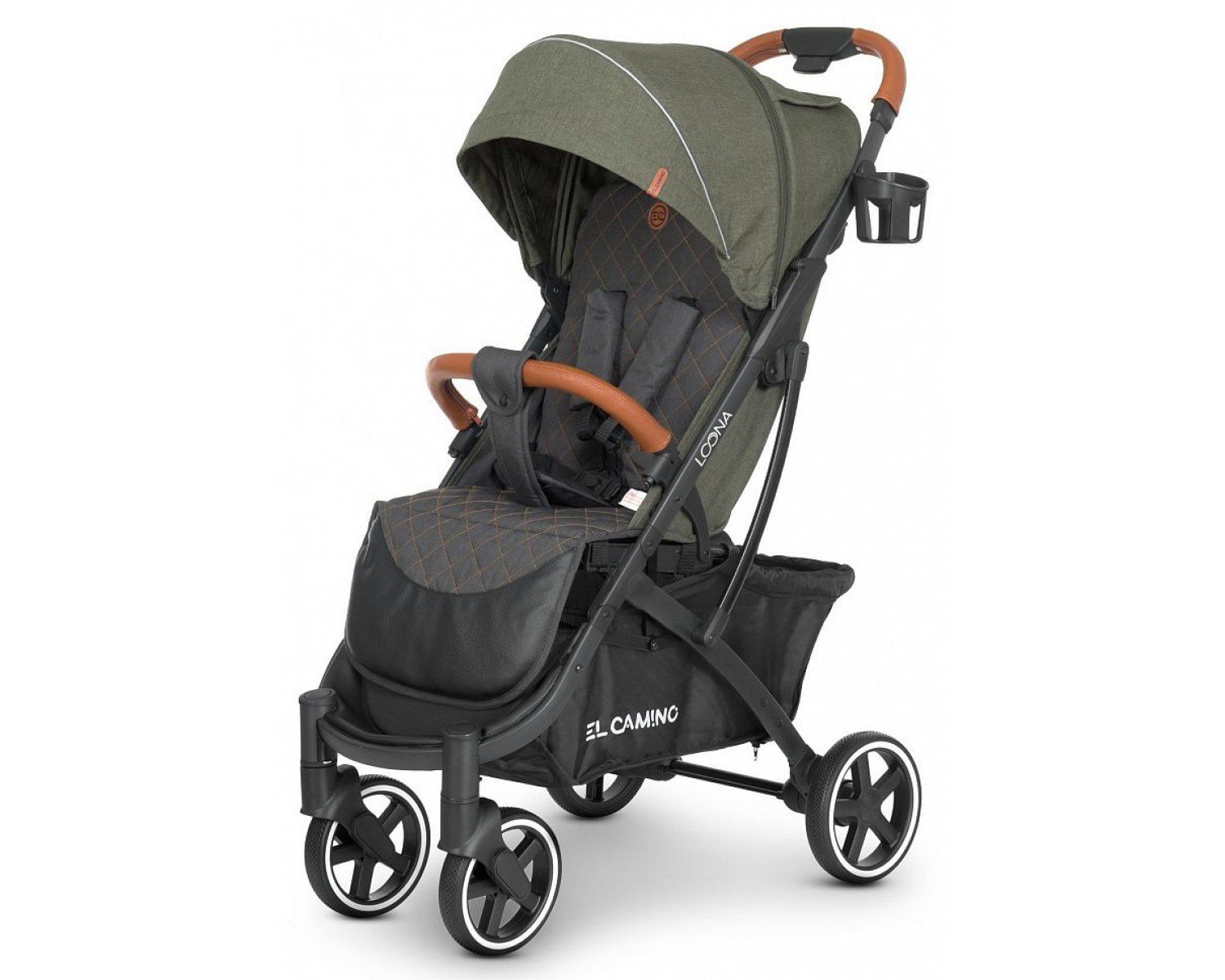 

Прогулочная коляска El Camino Loona ME 1090L khaki