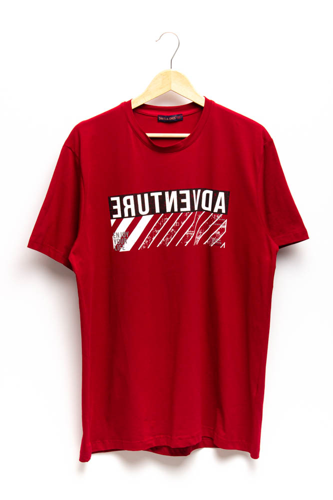 

Футболка регуляр чоловіча, батал Daniel Jones 6XL бордовий