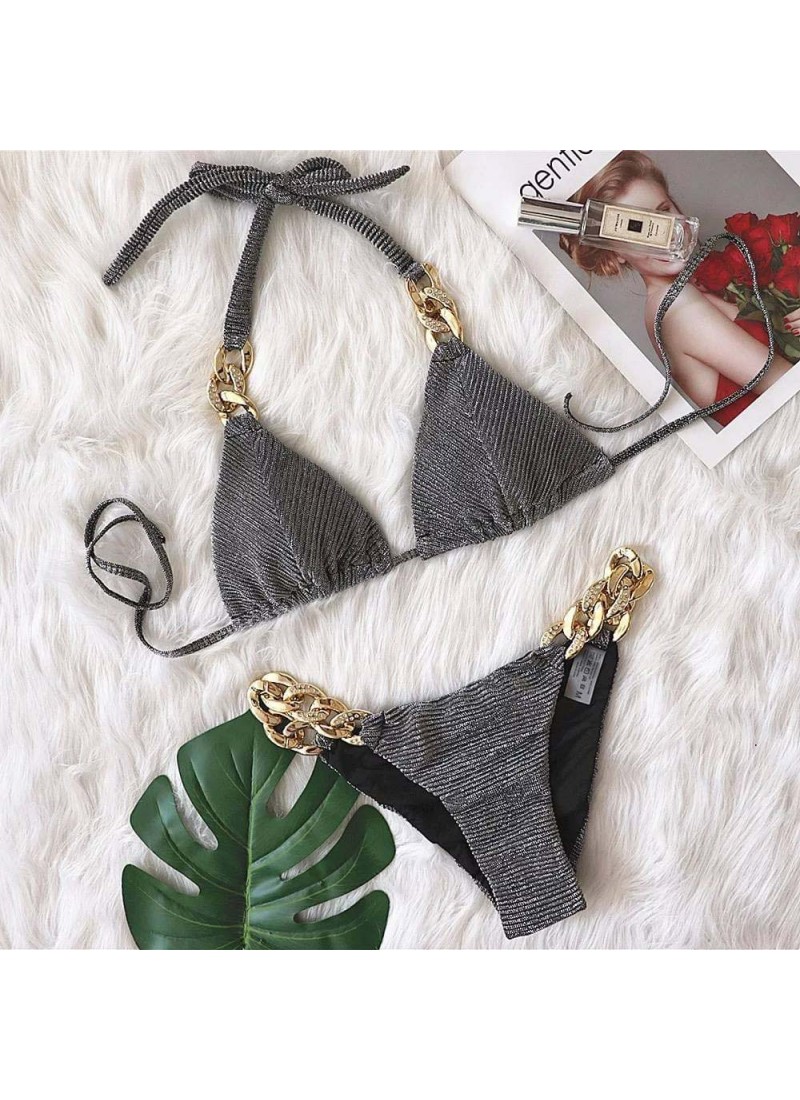 

Купальник шторки блестящий трикотаж с цепью Modern Boutique серый,  к858, Купальник шторки блестящий трикотаж с цепью Modern Boutique серый, S к858