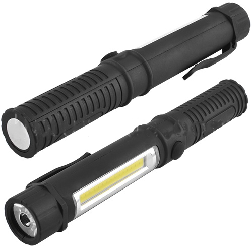 

Пластиковый светодиодный ручной фонарь для кемпинга 909B LED+COB с магнитом (VUYTRH4567UYTR9)