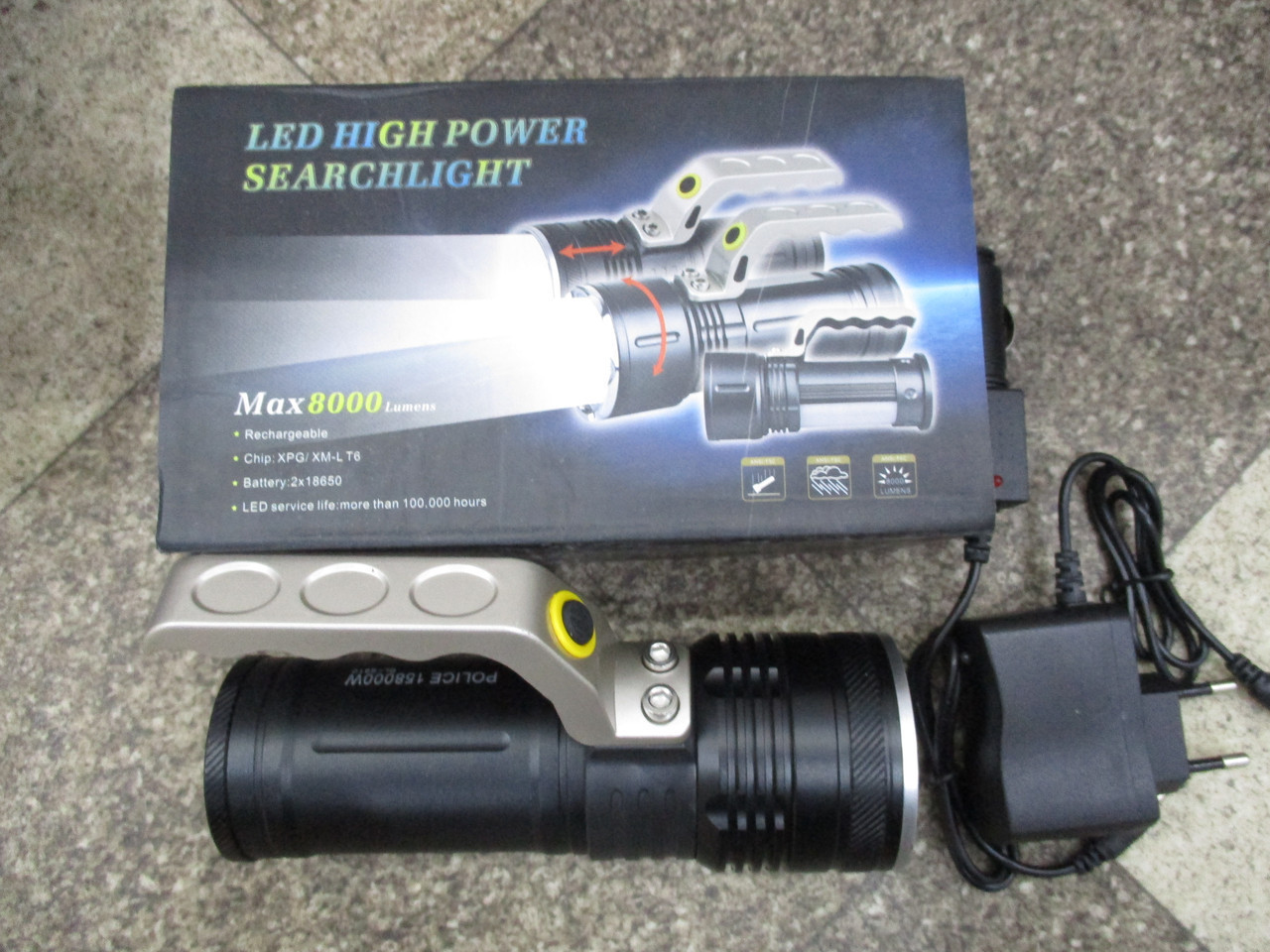 

Карманный фонарик LED high power searchlight BL-S910- XPE