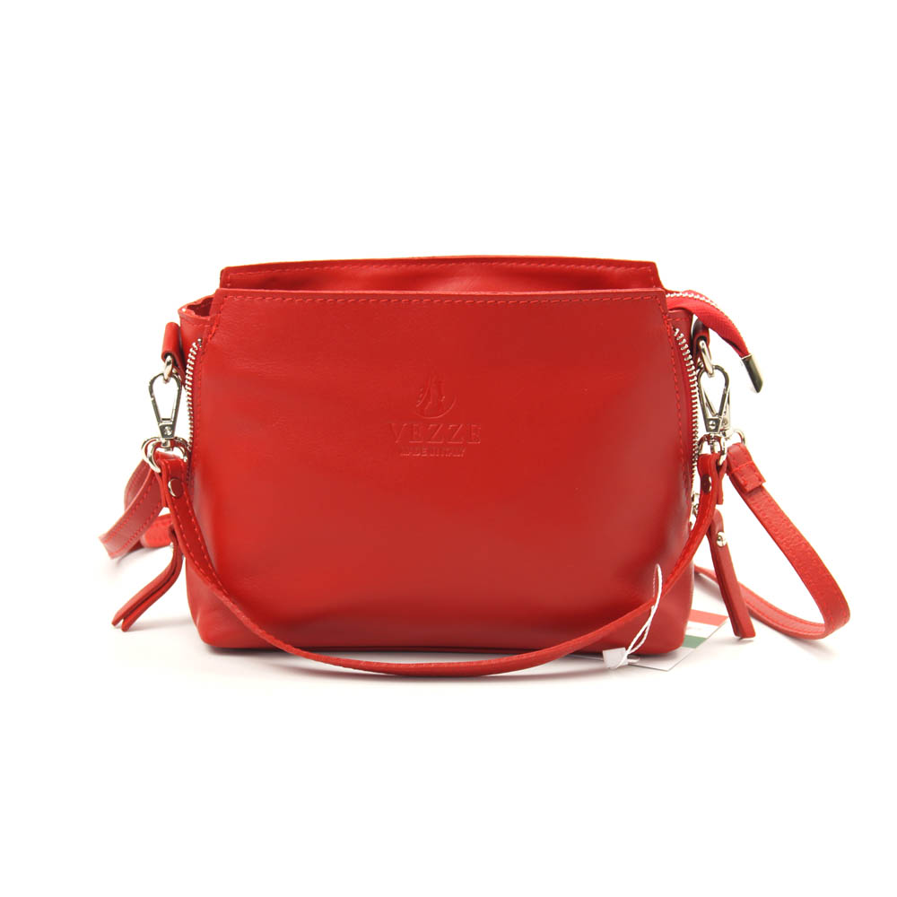 

Женская кожаная сумка VEZZE 1338 красная