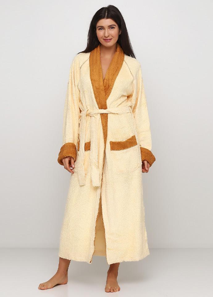 

Халат женский F&P  цветной-жёлтый (FP-504, Халат женский F&P L цветной-жёлтый (FP-504)