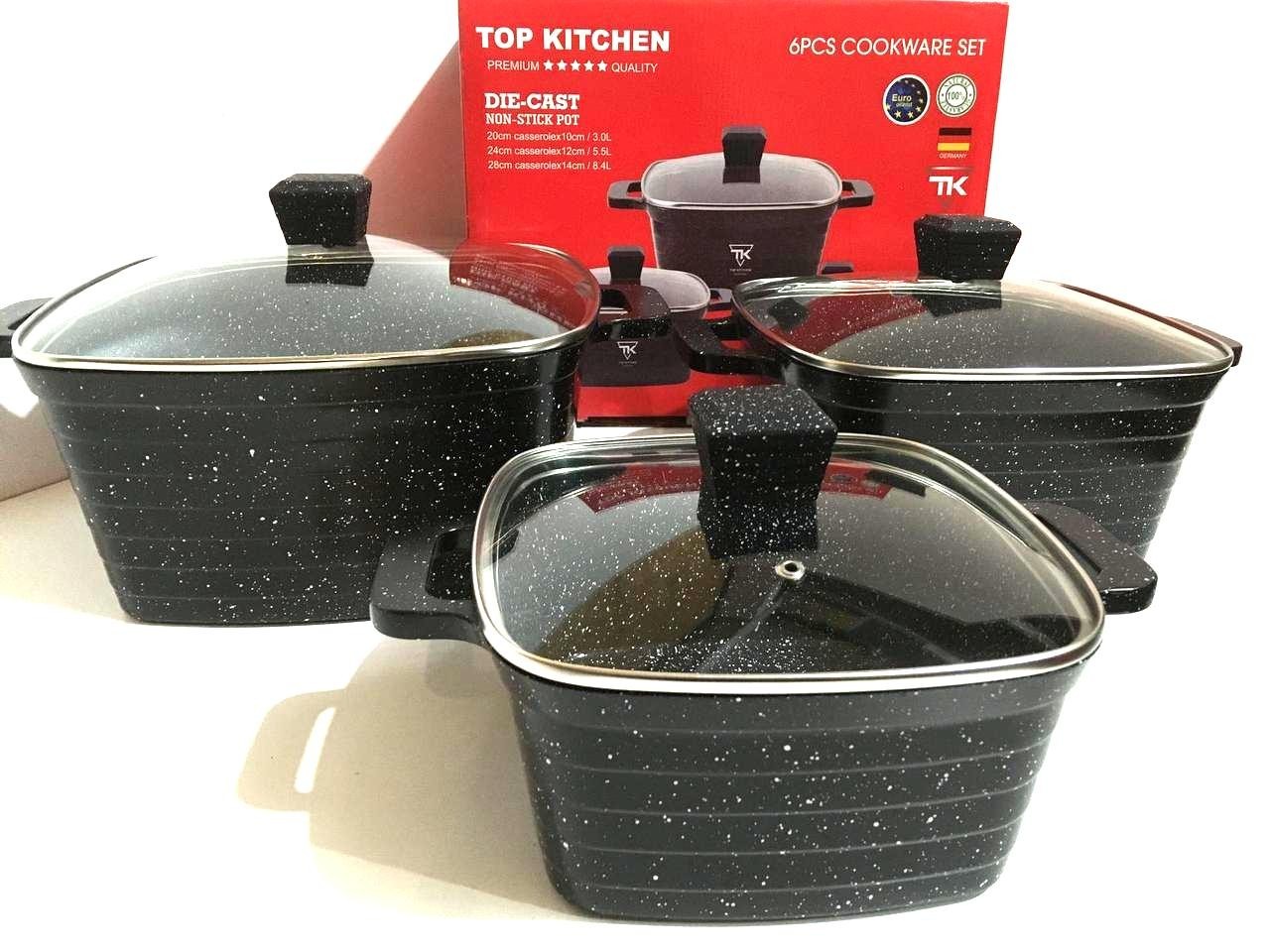 

Набор кастрюль квадратный Top Kitchen TK00024 6 предметов