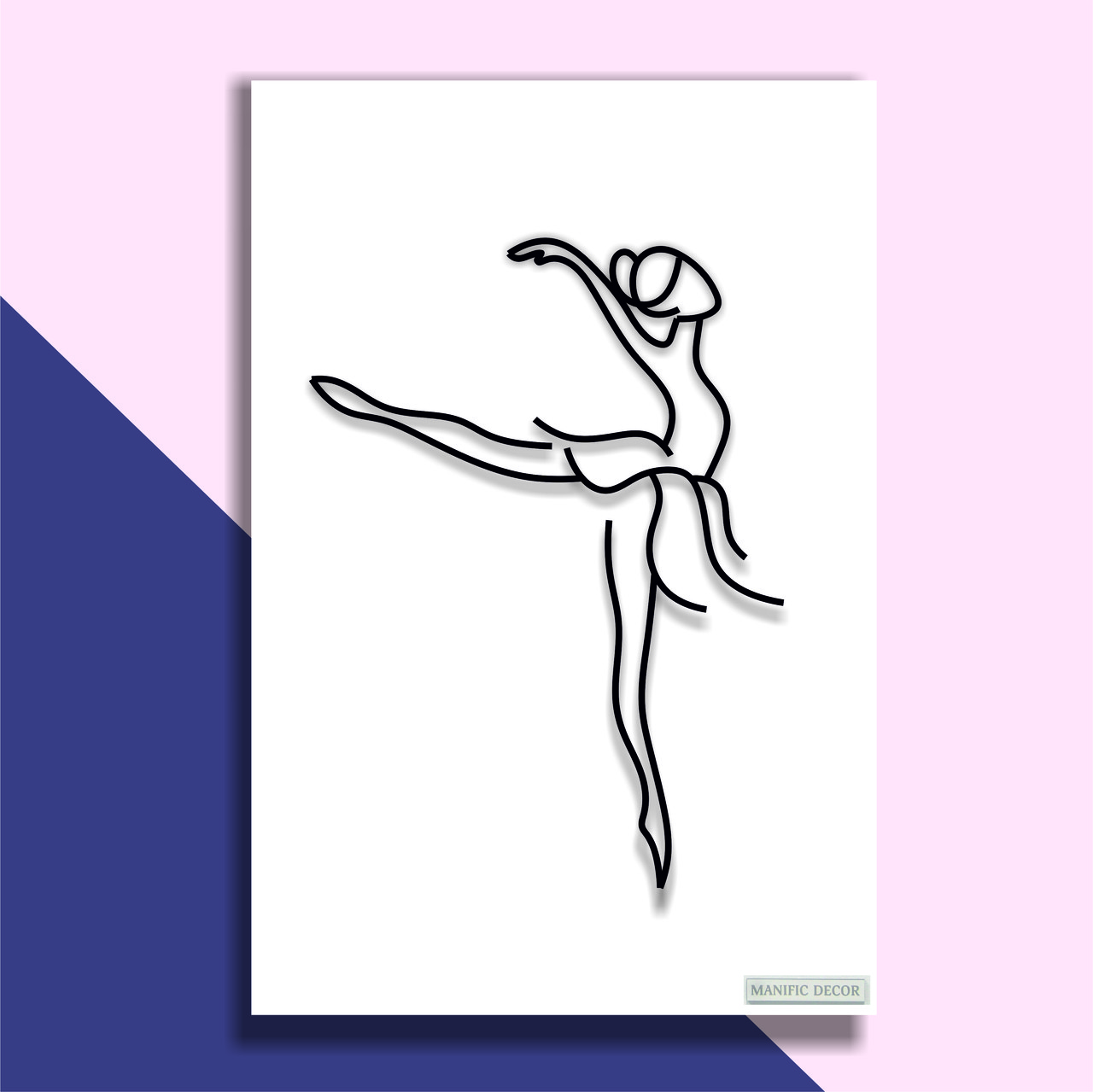 

Картина Интерьерная абстрактная настенная арт панно на холсте Manific Decor Soars in the dance / Парит в танце 70*90 см