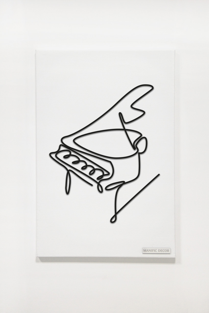 

Картина интерьерная абстрактная настенная арт панно на холсте Manific Decor Piano / Фортепиано 60*80 см