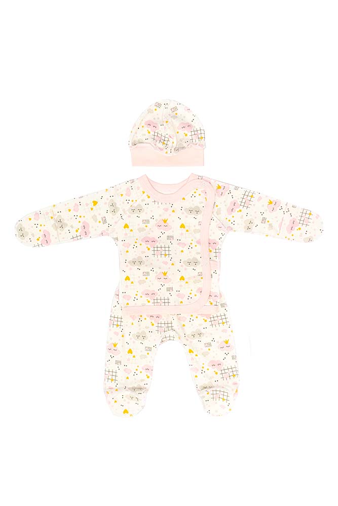 

Костюм яслі на дівчинку "Хмаринки" TiMi 62 рожевий (SKT000553095)