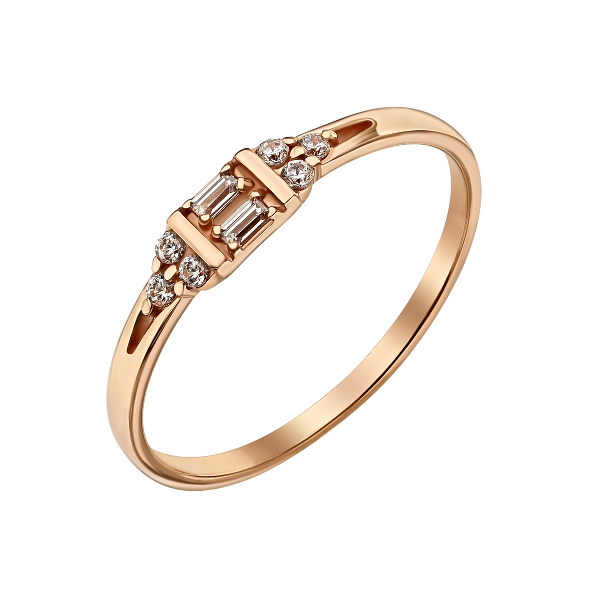 

Золотое кольцо с фианитами Tango Jewellery Company 380598 размер 16.5