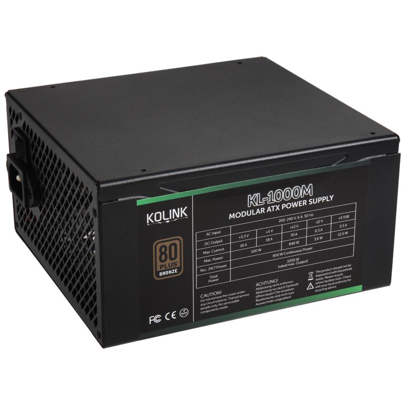 

Блок питания Kolink KL-1000M 1000W (KL1000M)