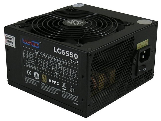 

Блок питания Lc-Power Lc550 V2.3 550 W Aktywne 135 Mm (LC550V23)