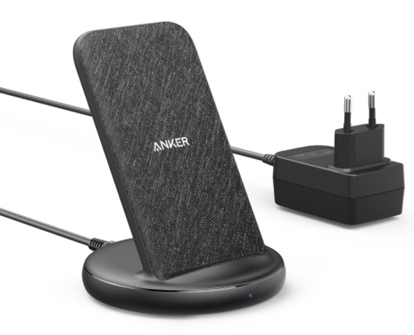 

Бездротовий зарядний пристрій Anker PowerWave II Stand 5/7.5/10/15W Black+Gray