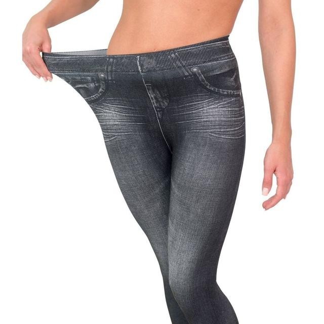 

Леджинсы теплые СЕРЫЕ SLIM ‘N LIFT CARESSE JEANS (Джинсовые леггинсы) SIZE XL/XXL