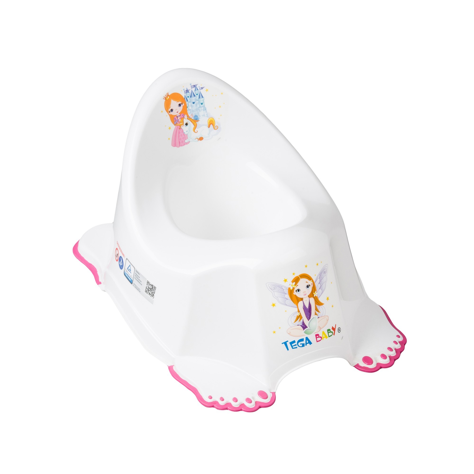 

Горшок Tega Baby антискользящий "Little Princess" Белый