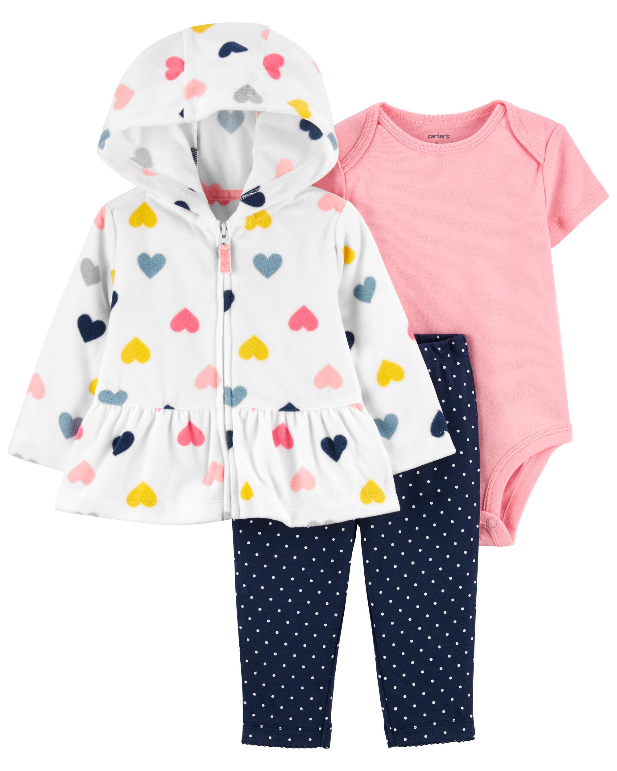 

Комплект 3 в 1 Carters для девочки 24М, 81-86 см (1264)