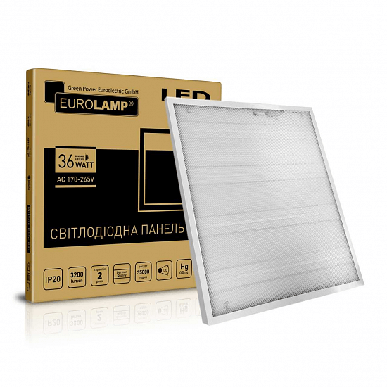 

Промо-набір LED Світильники 60*60 (панель накладна) 36W 4100K EUROLAMP 2в1
