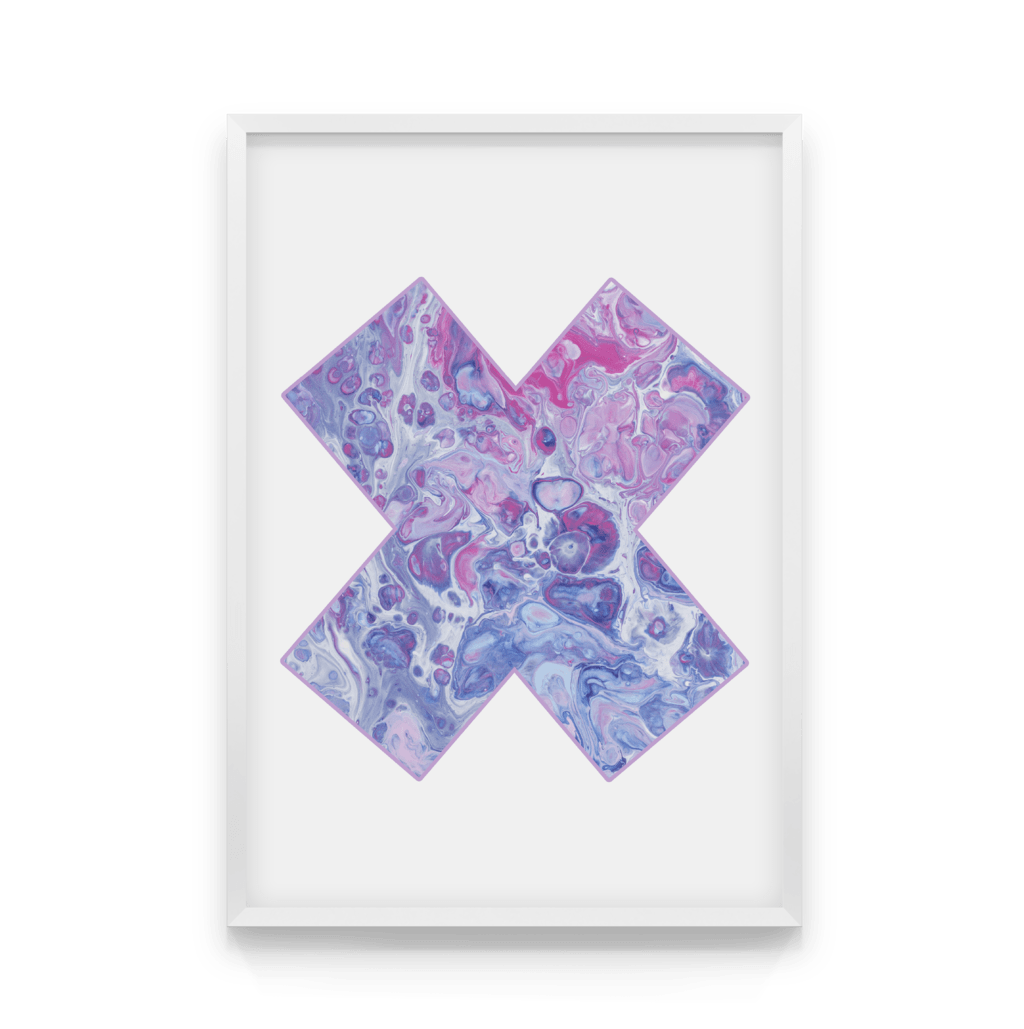 

Постер в рамке BLUE X 40x50 см