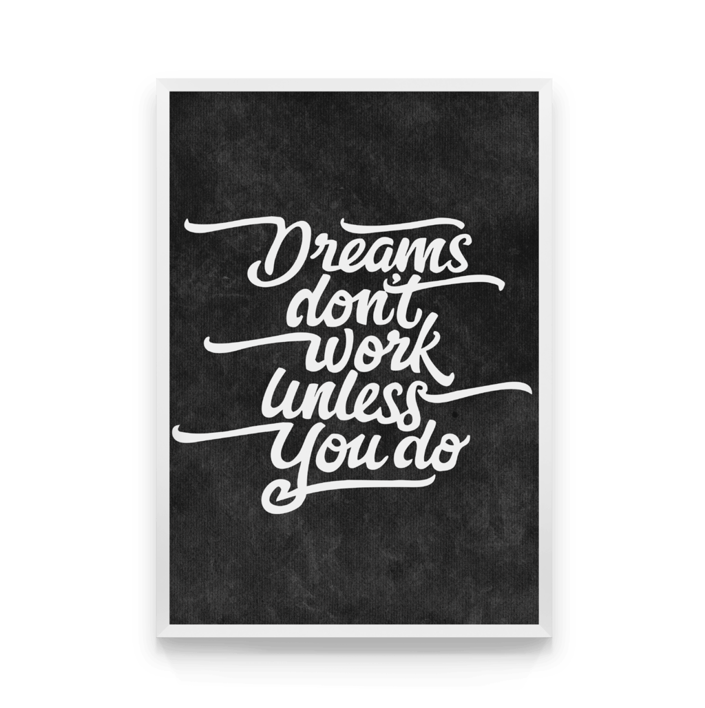 

Постер в рамке DREAMS 50x70 см