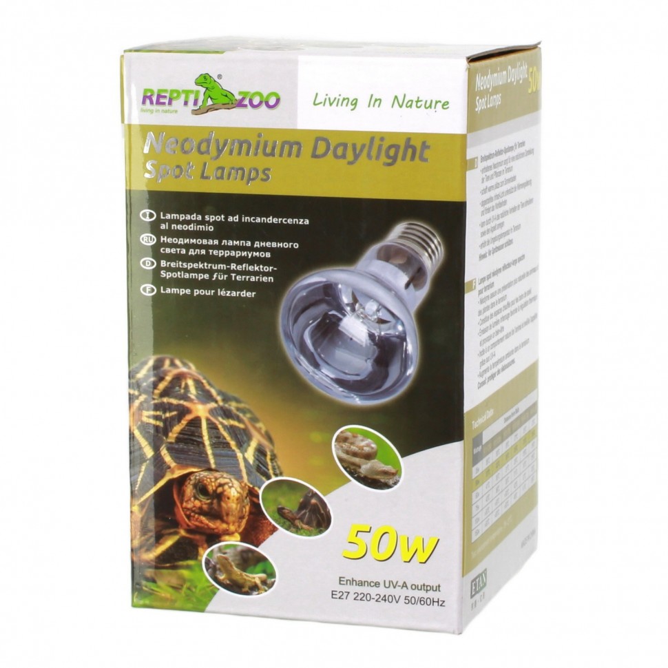 

Неодимовая лампа Repti-Zoo Neodymium Daylight 50W B63050 для террариума