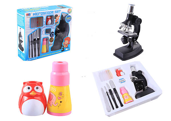 

Микроскоп игрушечный 15 деталей AToys (3104A)