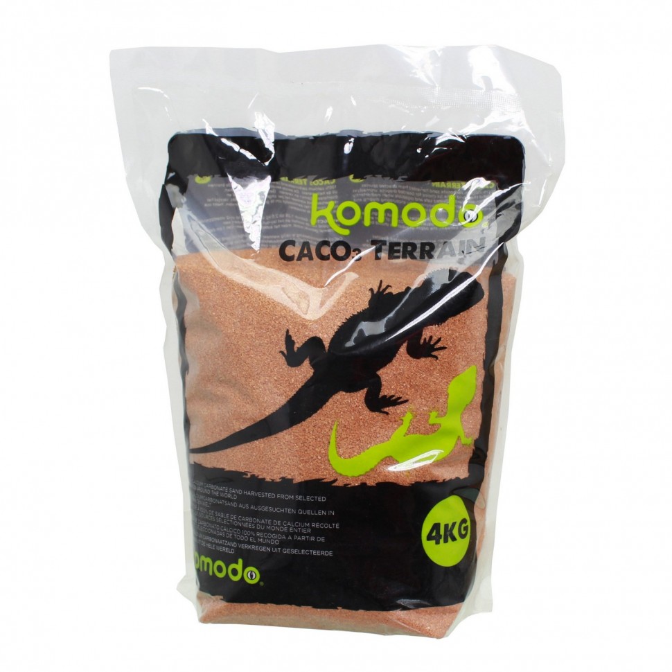 

Песок съедобный для рептилий Komodo CaCo3 Sand Terracota 4кг для террариума