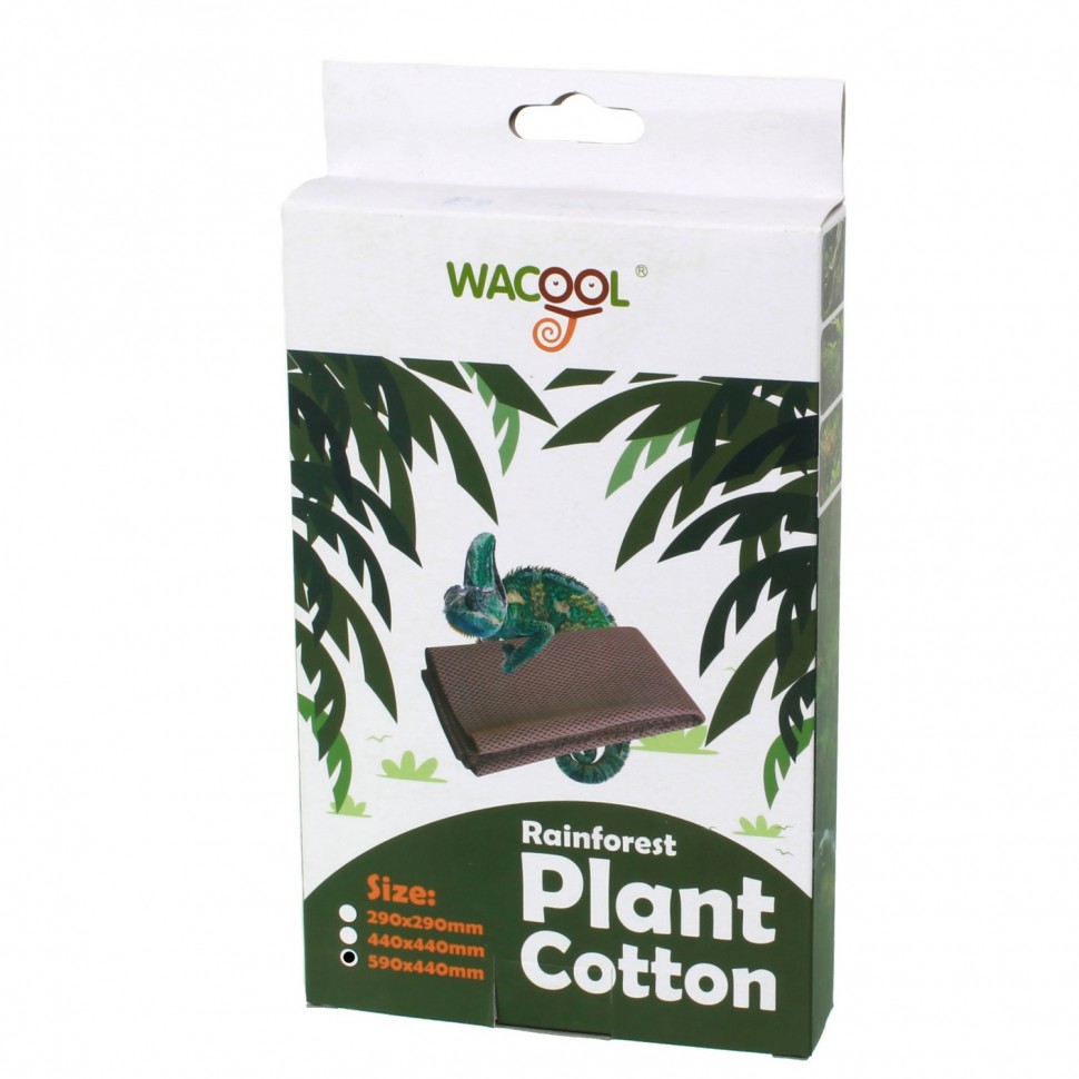 

Подложка Wacool Rainforest Plant Cotton XL 59х44 см WC-YZM001 для террариума