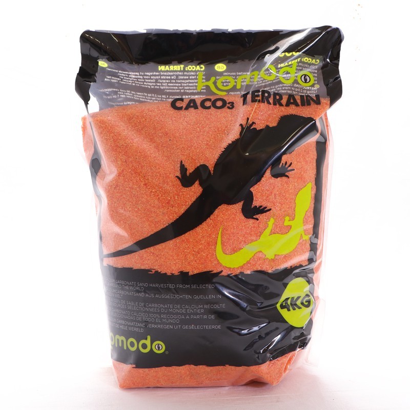 

Песок съедобный для рептилий Komodo CaCo3 Sand Orange 4кг для террариума