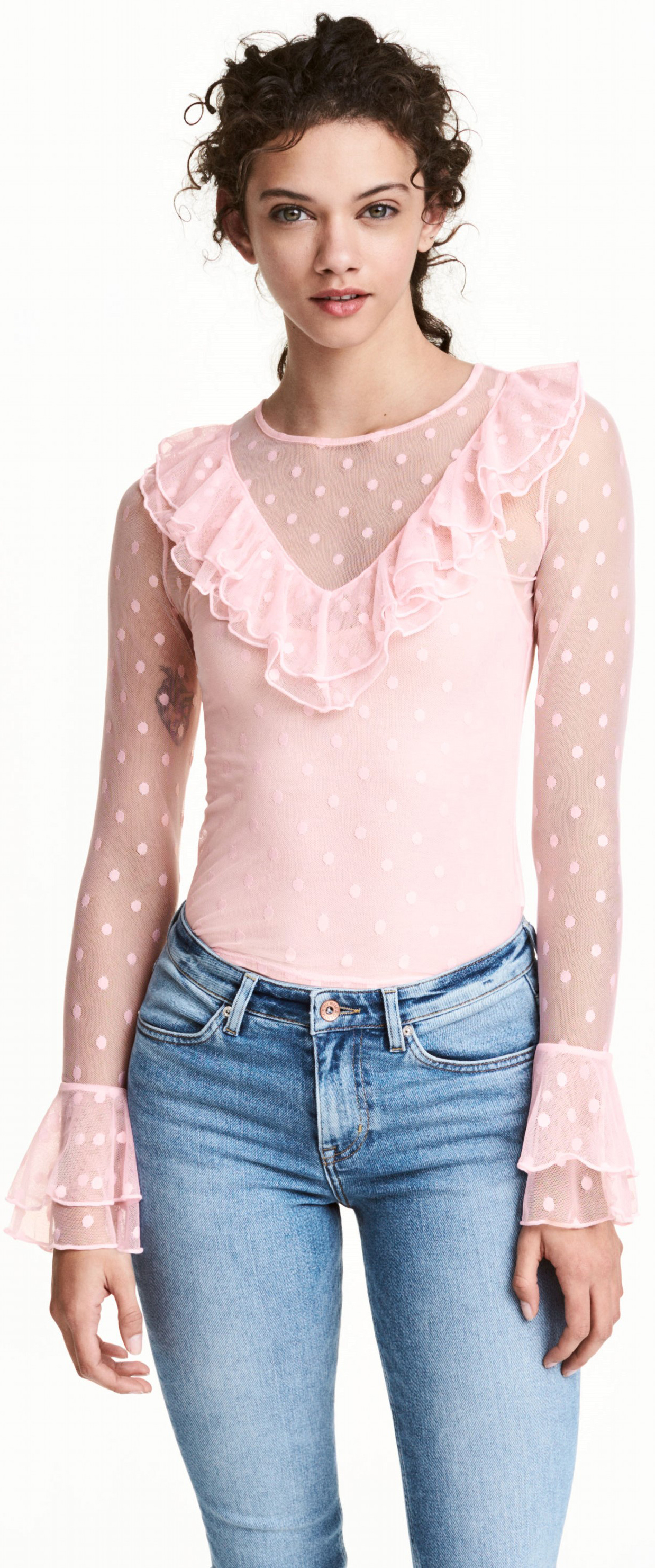 

Блузка H& XAZ073304TOTR  Розовая, Блузка H&M XAZ073304TOTR M Розовая
