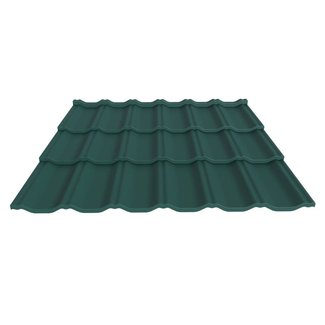 

Металлочерепица ГРАДО Термастил 0,5 мм Польша, Германия RAL 6005 Зелёный мох Арт.201295-6005