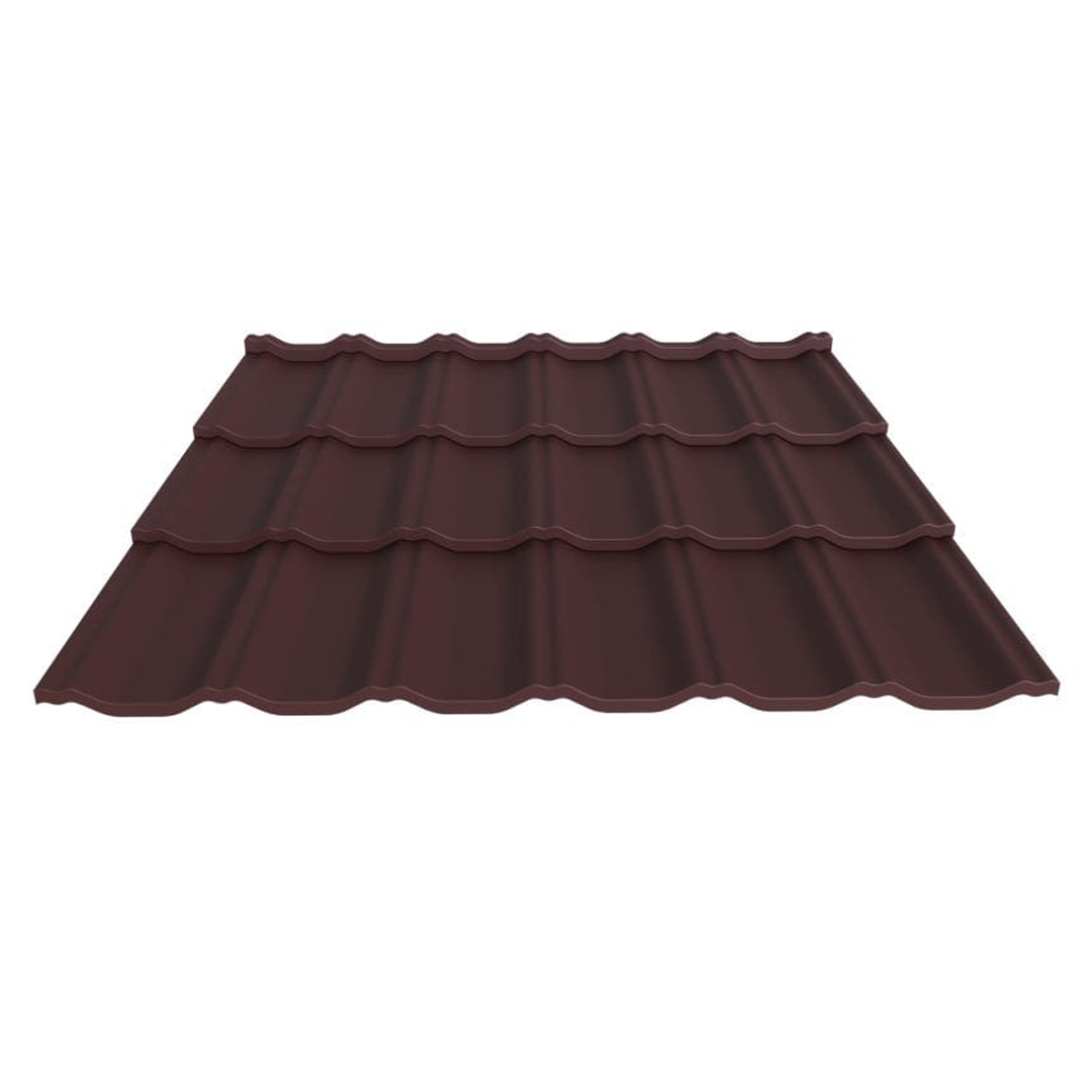 

Металлочерепица ГРАДО Термастил 0,47 мм Турция RAL 3005 Винно-красный Арт.201162-3005
