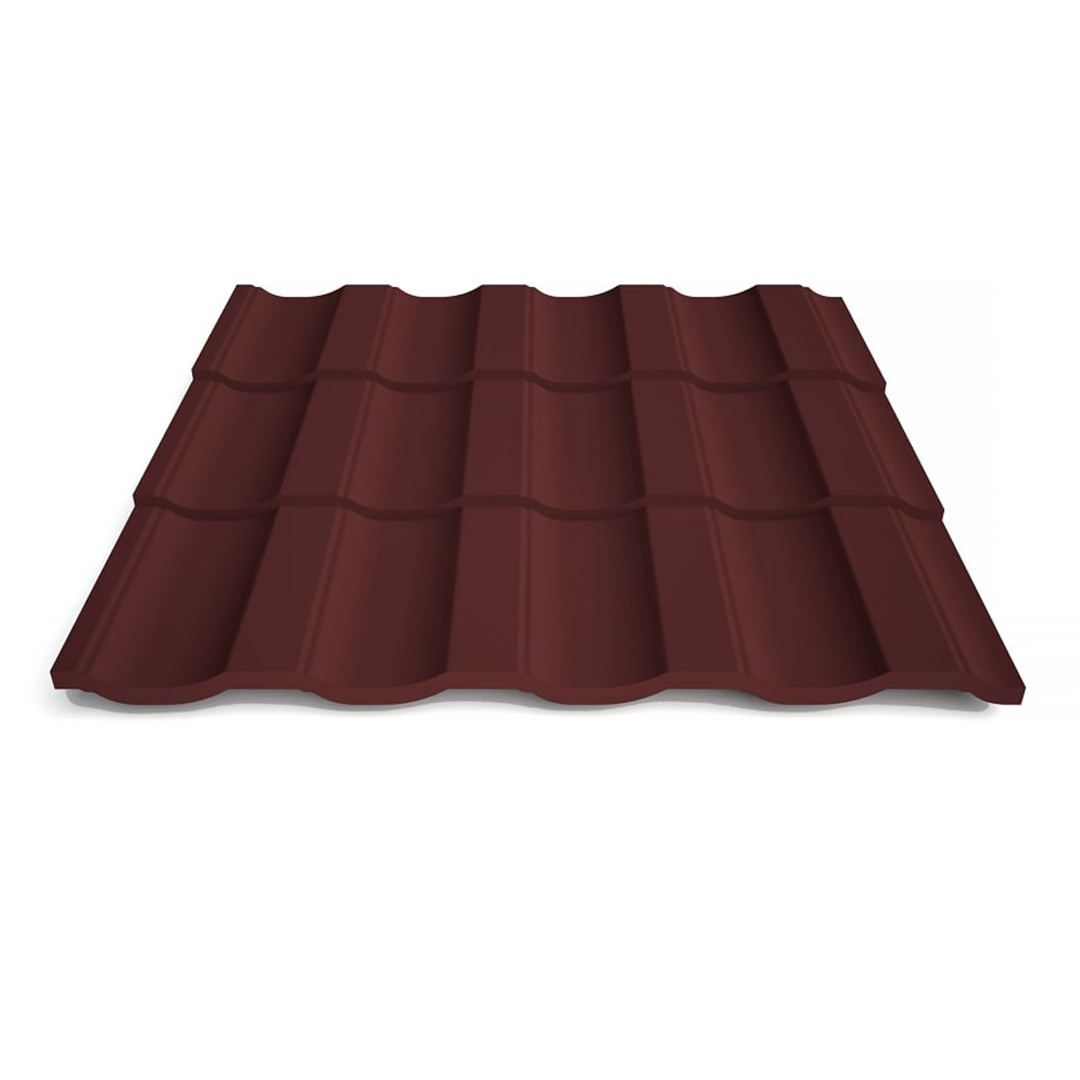 

Металочерепица Верона 0,45 RAL 3005 Арт.201089-3005