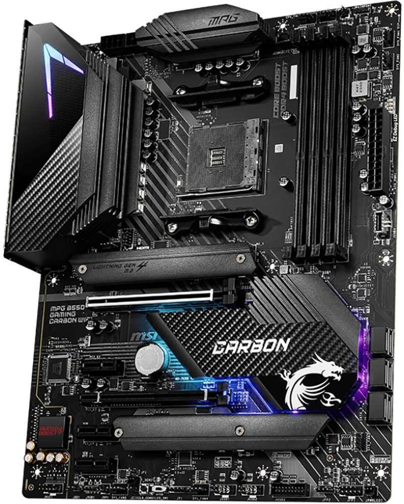 

Материнская плата MSI MPG B550 Gaming Carbon WiFi (sAM4, AMD B550, 1xPCIe 4.0 x16)