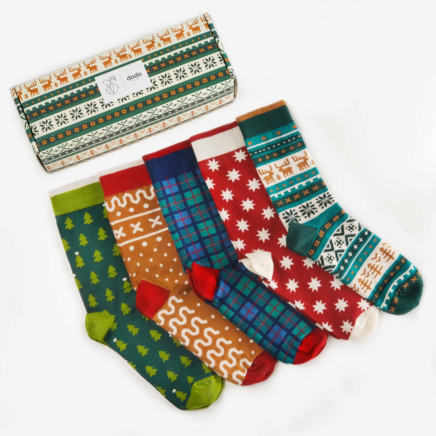 

Набір з 5 пар шкарпеток в подарунковій коробці Dodo Socks - Mykolaiko 44-46