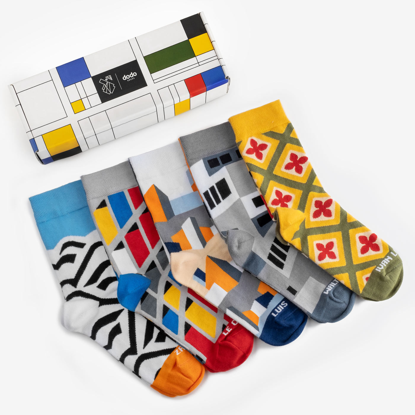 

Набір з 5 пар шкарпеток в подарунковій коробці Dodo Socks - Architect, Набір з 5 пар шкарпеток в подарунковій коробці Dodo Socks - Architect 36-38