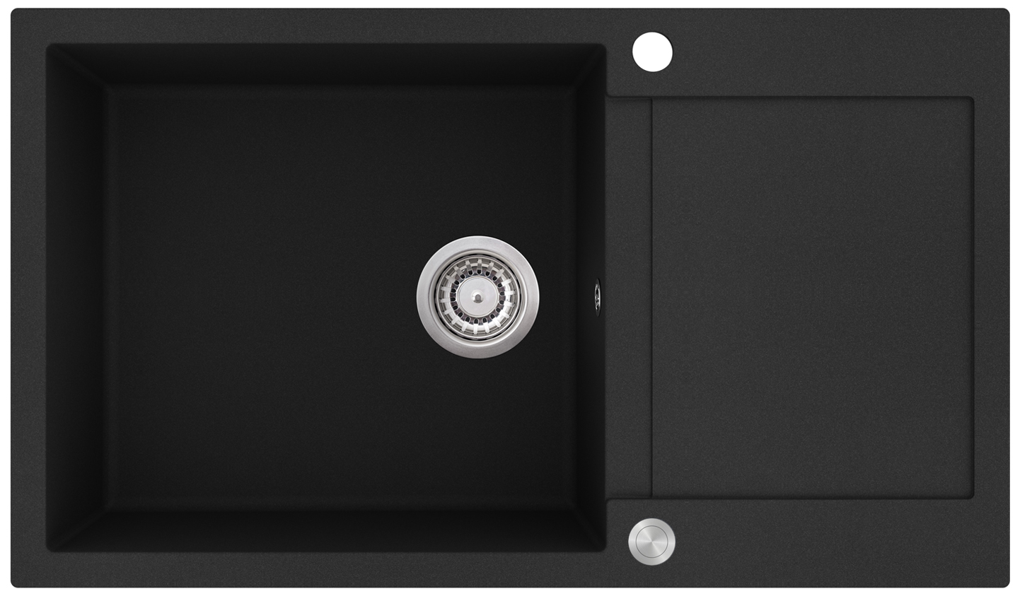 

Кухонная мойка Aquasanita Tesa SQT104AWP Black Metallic 601 Черный