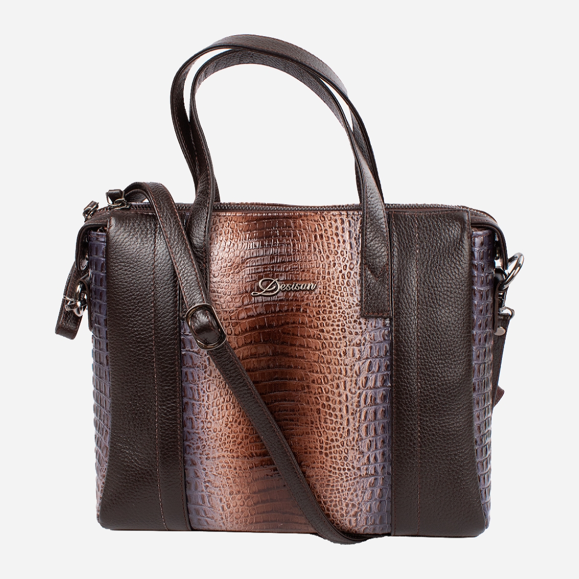 

Женская сумка кожаная Desisan SHI3043-757 Коричневая