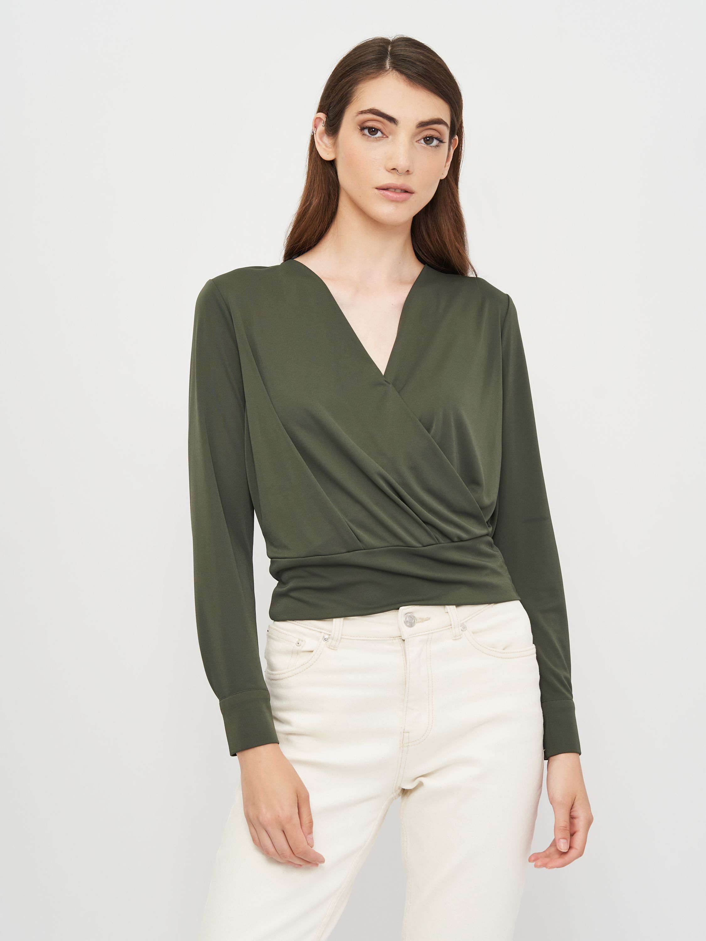 

Блузка H& XAZ274229FOWW  Темно-зеленая, Блузка H&M XAZ274229FOWW M Темно-зеленая