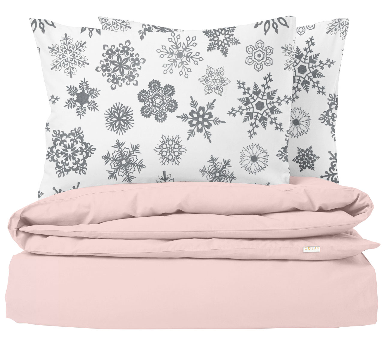 

Комплект постельного белья Cosas Ranfors Rose El Snowflakes Grey 160х220