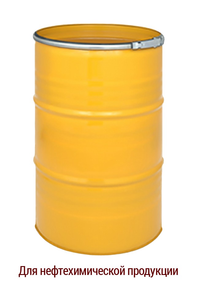 

Бочка металлическая промышленная для нефтехимической продукции BіPOL 1А2 ISO без внутреннего покрытия 210л жёлтая 0,8х0,7х0,8 UN 1A2/Y320/S