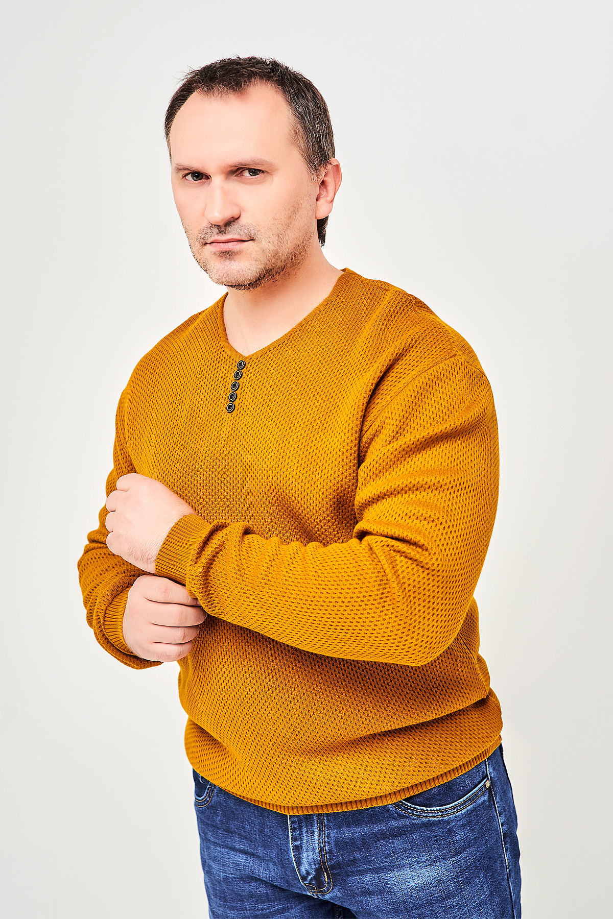 

Светр Stendo 68240-1 3XL Гірчичний
