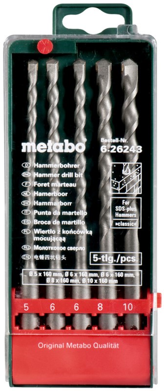 

Набір бурів Metabo SDS-plus Classic 5 шт.
