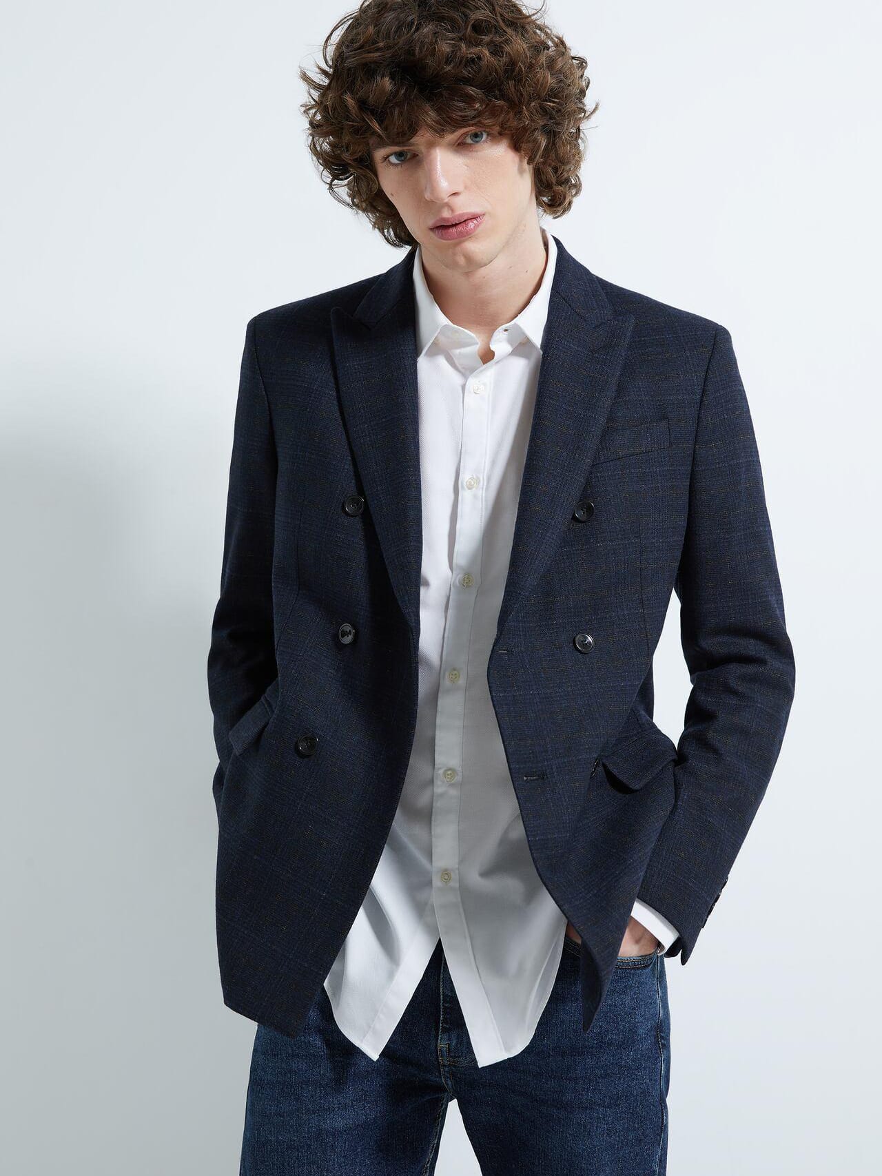 

Пиджак Zara XAZ229762TSAT  Темно-синий, Пиджак Zara XAZ229762TSAT 46 Темно-синий