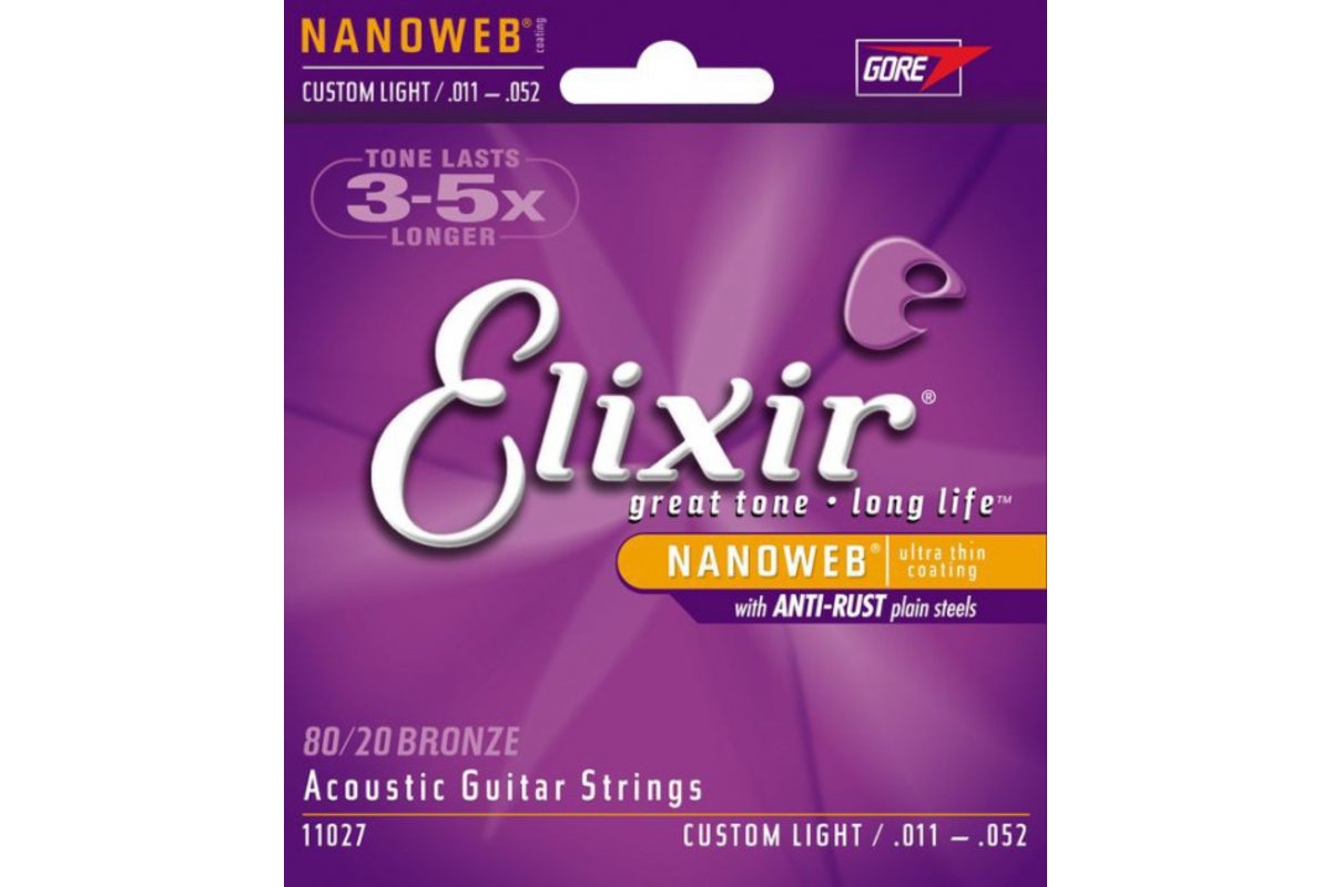 

Струны для акустических гитар ELIXIR AC NW CL