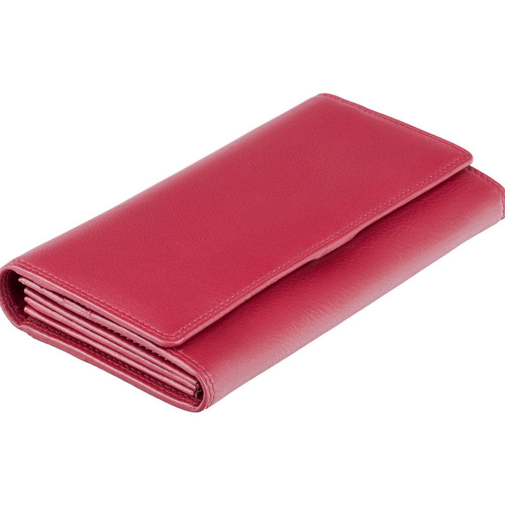 

Красный женский кошелёк большого размера Visconti HT35 RED Buckingham c RFID (Red)