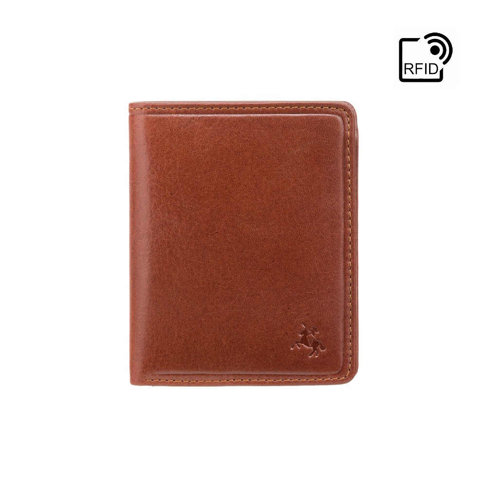 

Коричневый мужской кошелёк без защелки Visconti TSC39 TAN Xavi c RFID (Tan)