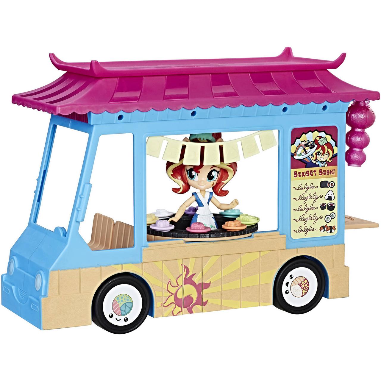 

Ігровий набір Hasbro My Little Pony Equestria Girls Rollin' Sushi Truck Mini Вантажівка суші лялька міні Сансет Шиммер(C1840) (B01N5UX7TD)